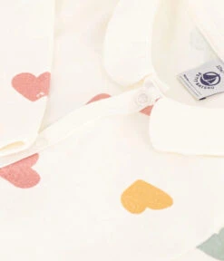 PETIT BATEAU Grenouillère Sans Pieds Hiver Coeurs Multicolors