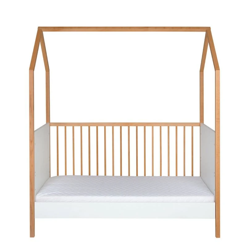 Lit Cabane évolutif 70 X 140 Cm Venice Blanc / Huile 2 Lit Cabane évolutif 70 X 140 Cm Venice Blanc / Huile – Image 2