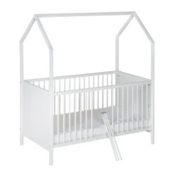 Lit Cabane évolutif 70 X 140 Cm Venice Blanc