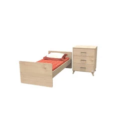 Lit Combiné évolutif Arty 60 X 120 Cm -Produits Pour Bébé lit combine evolutif arty 120 60 cm sauthon bambinou evolutif antracite