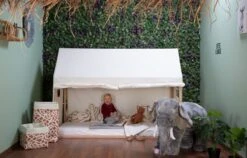 Childhome Lit Enfant Cabane 90 X 200 Cm Naturel -Produits Pour Bébé lit enfant cabane 90 200 naturel childhome bambinou deco