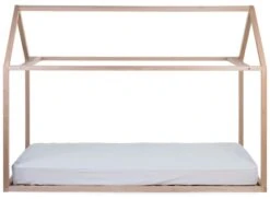 Childhome Lit Enfant Cabane 90 X 200 Cm Naturel -Produits Pour Bébé lit enfant cabane 90 200 naturel childhome bambinou matelas