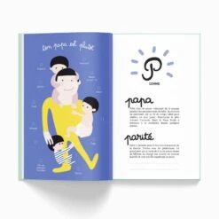 Livre à Remplir Ta 1ère Année De A à Z -Produits Pour Bébé livre remplir ta 1ere annee a z minus editions bambinou papa