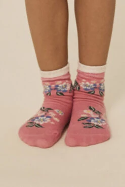 Lot De 2 Paires De Chaussettes Jacquard Pointelle -Produits Pour Bébé lot 2 paires chausettes jacquard pointelle konges slojd bambinou lifestyle