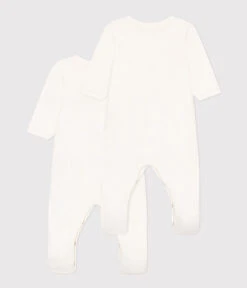 PETIT BATEAU Lot De 2 Pyjamas Bébé En Velours -Produits Pour Bébé lot 2 pyjama bebe velours variante 1 petit bateau bambinou dos