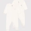 PETIT BATEAU Lot De 2 Pyjamas Bébé En Velours