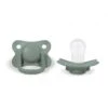 Filibabba Lot De 2 Sucettes Anatomiques En Silicone 6m+ Moss Green