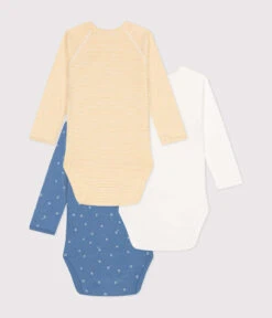 PETIT BATEAU Lot De 3 Bodies Croisés Manches Longues En Coton Multicolor 5 PETIT BATEAU Lot De 3 Bodies Croisés Manches Longues En Coton Multicolor -Produits Pour Bébé lot 3 bodies croises manches longues coton bebe variante 1 petit bateau bambinou dos