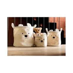Childhome Lot De 3 Paniers De Rangement Teddy écru 10 Childhome Lot De 3 Paniers De Rangement Teddy écru -Produits Pour Bébé lot 3 paniers rangement teddy ecru childhome bambinou ambiance
