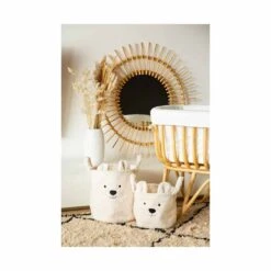 Childhome Lot De 3 Paniers De Rangement Teddy écru 11 Childhome Lot De 3 Paniers De Rangement Teddy écru -Produits Pour Bébé lot 3 paniers rangement teddy ecru childhome bambinou deux paniers