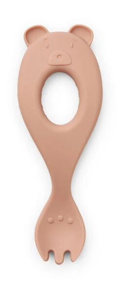 Liewood Lot De 4 Cuillères En Silicone Liva -Produits Pour Bébé lot 4 cuilleres silicone liva rose mix liewood bambinou ours