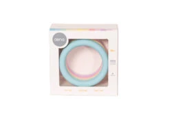 Lot De 6 Anneaux D'éveil Et Dentition -Produits Pour Bébé lot 6 anneaux eveil dentition pastel dena bambinou boite