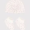 PETIT BATEAU Lot De Bonnet Et Chaussons Coeur Bébé