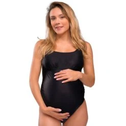 Carriwell Maillot De Bain De Maternité Original Noir 10 Carriwell Maillot De Bain De Maternité Original Noir -Produits Pour Bébé maillot bain maternite original noir xl carriwell bambinou face regard