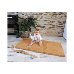 Candide Matelas De Voyage Pliant 3 Parties Camel -Produits Pour Bébé matelas voyage pliant 3 parties camel candide bambinou ambiance