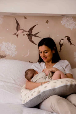 Candide Multirelax Jersey Cœurs/gris -Produits Pour Bébé multirelax jersey coeurs gris candide bambinou lifestyle2