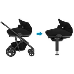 Maxi-Cosi Set Nacelle Jade I-Size Et Base Isofix FamilyFix3 -Produits Pour Bébé nacelle jade i size essential black bebe confort bambinou poussette