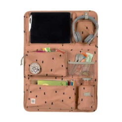 Lassig Organisateur De Voiture Happy Prints -Produits Pour Bébé organisateur de voiture happy prints caramel lassig bambinou avec accessoires