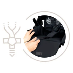 CYBEX Pack Duo Poussette Compacte Melio 3 Bronze + Cloud Z2 I-Size -Produits Pour Bébé pack duo poussette compacte melio 3 bronze cloud z2 i size bambinou harnais