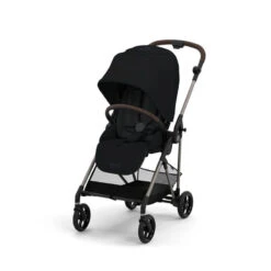 CYBEX Pack Duo Poussette Compacte Melio 3 Bronze + Nacelle -Produits Pour Bébé pack duo poussette compacte melio 3 bronze nacelle cybex bambinou poussette