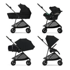 CYBEX Pack Duo Poussette Compacte Melio 3 Carbon + Nacelle -Produits Pour Bébé pack duo poussette compacte melio 3 carbon nacelle cybex bambinou travel system