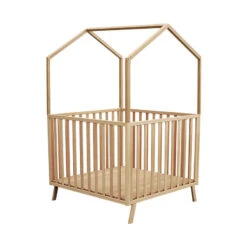 Parc évolutif Confort 100x100 + Toit Cabane -Produits Pour Bébé pack parc evolutif confort 100 100 toit cabane bambinou