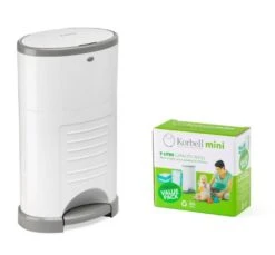 Pack Poubelle à Couches Anti-odeurs 9L + 3 Recharges -Produits Pour Bébé pack poubelle couches enti odeurs 9l 3 recharges korbell bambinou2