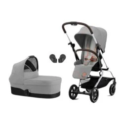 CYBEX Pack Duo Poussette Eezy S Twist+ 2 + Nacelle S -Produits Pour Bébé pack poussette eezy s twist plus 2 nacelle s cybex bambinou