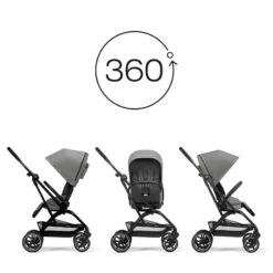 CYBEX Pack Duo Poussette Eezy S Twist+ 2 + Nacelle S -Produits Pour Bébé pack poussette eezy s twist plus 2 nacelle s cybex bambinou assise