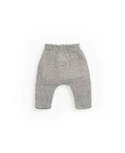 Pantalon En Gaze De Coton Gris Family