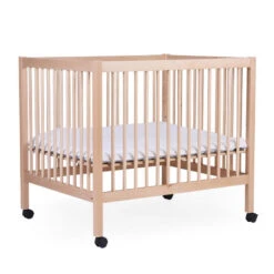 Childhome Parc Hêtre Naturel 75x95 Cm -Produits Pour Bébé parc hetre naturel 75 95cm beaba bambinou matelas