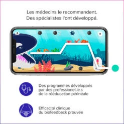 Perifit Care + Sonde De Renforcement Périnéale Connectée -Produits Pour Bébé perifit care plus sonde de renforcement perineale connectee perifit bambinou application2