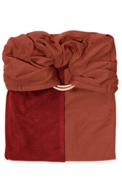 Petite écharpe De Portage Sans Nœud Sans Pad -Produits Pour Bébé petite echarpe portage sans noeud sans pad fauve rouge bourgogne love radius bambinou