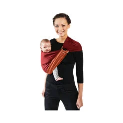 Petite écharpe De Portage Sans Nœud Sans Pad -Produits Pour Bébé petite echarpe portage sans noeud sans pad fauve rouge bourgogne love radius bambinou cote