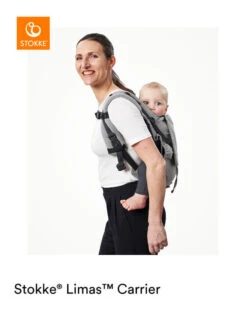 Stokke Porte-bébé Préformé Limas Carrier Flex -Produits Pour Bébé porte bebe limas preforme carrier flex coton bio stokke bambinou profil 2