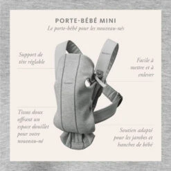 Babybjorn Porte-bébé Mini Jersey 3D