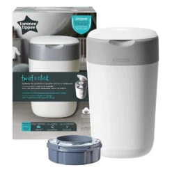 Tommee Tippee Poubelle à Couches Twist & Click 7 Tommee Tippee Poubelle à Couches Twist & Click -Produits Pour Bébé poubelle couches twist click tommee tipee bambinou packaging 1 1