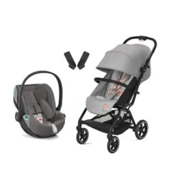 CYBEX Pack Duo Poussette Eezy S+ 2 + Siège-auto Cloud Z2 I-Size -Produits Pour Bébé poussette eezy s2 cloud z2 i size cybex bambinou