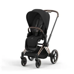 CYBEX Pack Duo Poussette Priam 4 + Nacelle Luxe -Produits Pour Bébé poussette priam 4 sepia black rosegold cybex bambinou