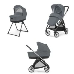 Poussette Système Duo Electa 2024 -Produits Pour Bébé poussette systeme duo electa union grey silver black 2024 inglesina bambinou system duo 1