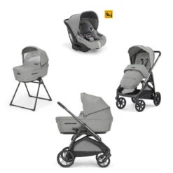 Poussette Système Quattro Aptica/Darwin -Produits Pour Bébé poussette systeme quattro aptica darwin satin grey litio black inglesina bambinou