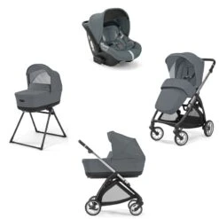 Poussette Système Quattro Electa/Darwin 2024 -Produits Pour Bébé poussette systeme quattro electa darwin union grey silver black 2024 inglesina bambinou systeme quattro 1