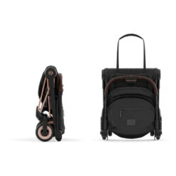 CYBEX Pack Duo Poussette Ultra-compacte Coya + Cloud Z2 I-Size -Produits Pour Bébé poussette ultra compacte coya rosegold sepia black cybex bambinou compacte 1