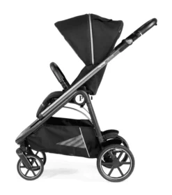 PEG PEREGO Poussette Veloce -Produits Pour Bébé poussette veloce black shine peg perego bambinou dossier droit 1