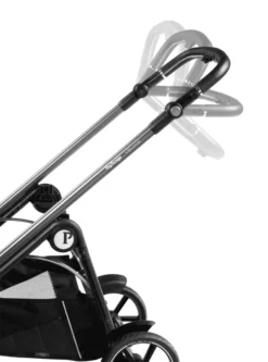 PEG PEREGO Poussette Veloce -Produits Pour Bébé poussette veloce black shine peg perego bambinou poignee position 2 1