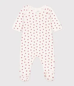 PETIT BATEAU Pyjama Bébé Coeur En Velours Marshmallow Terkuit -Produits Pour Bébé pyjama bebe coeur velours marshmallow terkuit petit bateau bambinou produit face