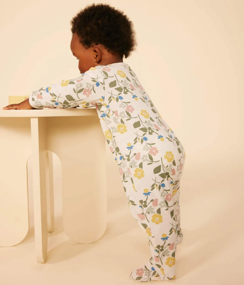 PETIT BATEAU Pyjama Imprimé Fleurs En Coton Avalanche Multicolor 6 PETIT BATEAU Pyjama Imprimé Fleurs En Coton Avalanche Multicolor – Image 6