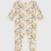 PETIT BATEAU Pyjama Imprimé Fleurs En Coton Avalanche Multicolor