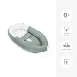 BabyMoov Réducteur De Lit Doomoo Cocoon -Produits Pour Bébé reducteur de lit doomoo cocoon tetra green babymoov bambinou naissance