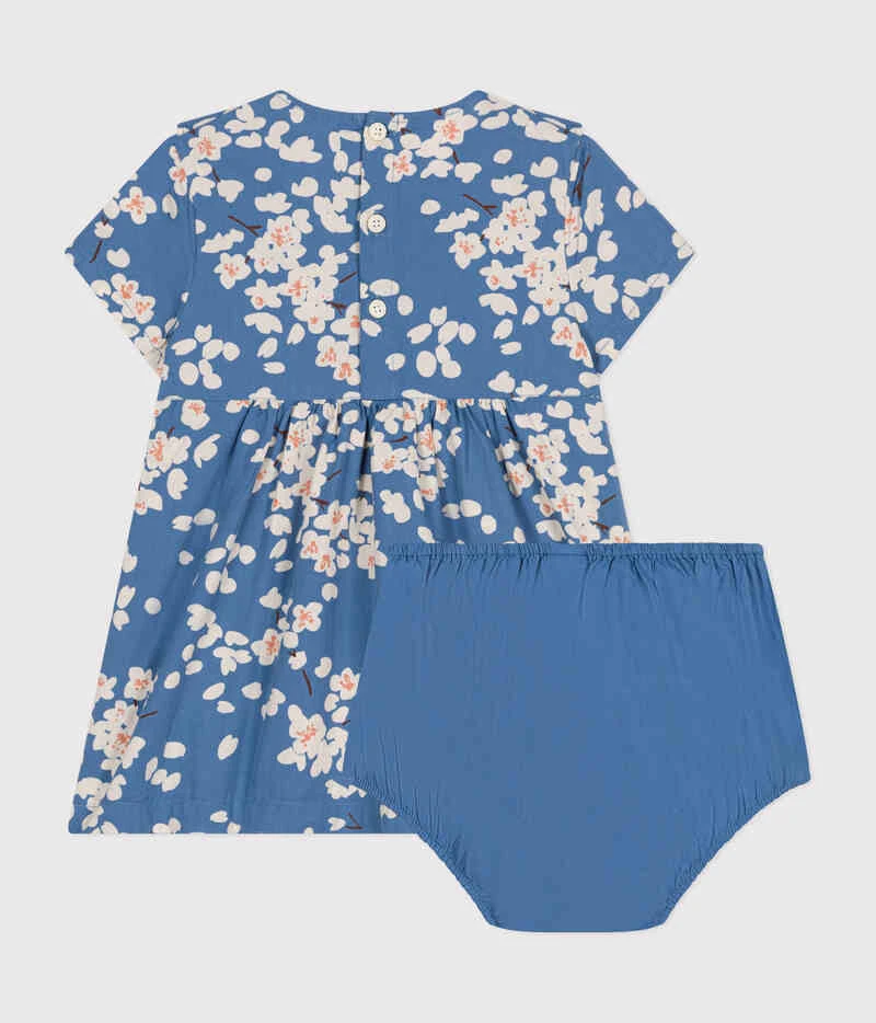 PETIT BATEAU Robe Manches Courtes Et Bloomer En Popeline Beach Multicolor 4 PETIT BATEAU Robe Manches Courtes Et Bloomer En Popeline Beach Multicolor – Image 4